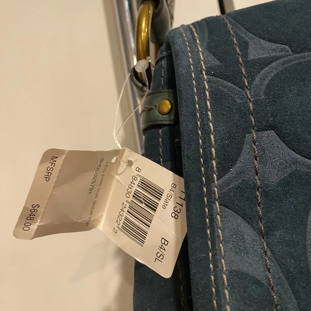 Coach 65th Anniversary Suede Leather Bag - Picture 4 of 15